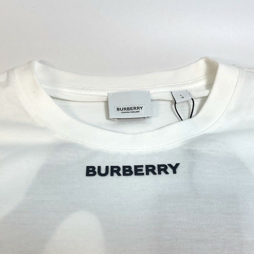 BURBERRY バーバリー 8051969 モンスターグラフィック ラバーロゴ スワドン オーバーサイズ 22SS 半袖Tシャツ コットン メンズ ホワイト 未使用 【中古】