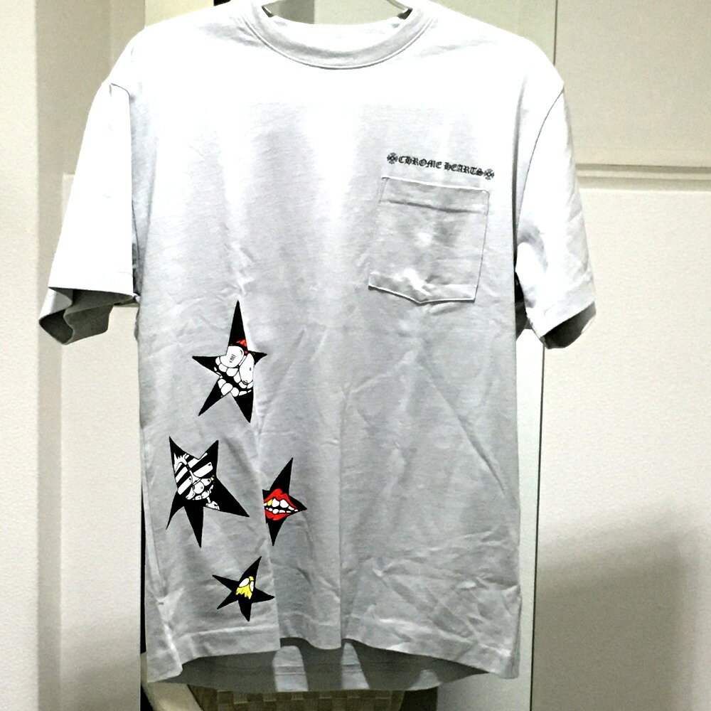 CHROME HEARTS クロムハーツ PPO SUGGEST MATTY BOY バックプリント 半袖Tシャツ コットン ユニセックス グレー 未使用 【中古】