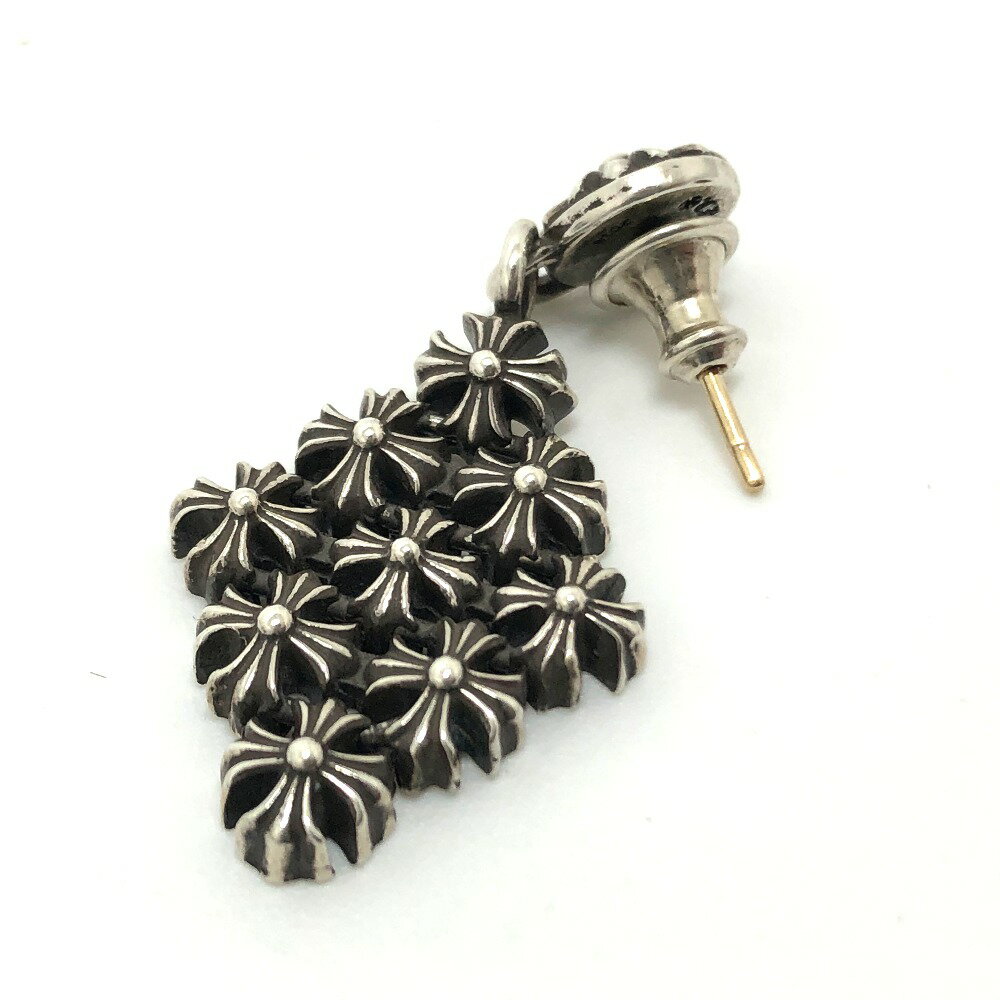 CHROME HEARTS クロムハーツ CHプラス チェーンメイル スモール Chain Maille CH Plus Earring ピアス SV925 /K14YG ユニセックス シルバー 【中古】