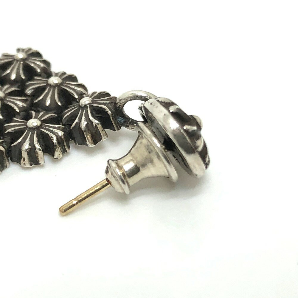 CHROME HEARTS クロムハーツ CHプラス チェーンメイル スモール Chain Maille CH Plus Earring ピアス SV925 /K14YG ユニセックス シルバー 【中古】