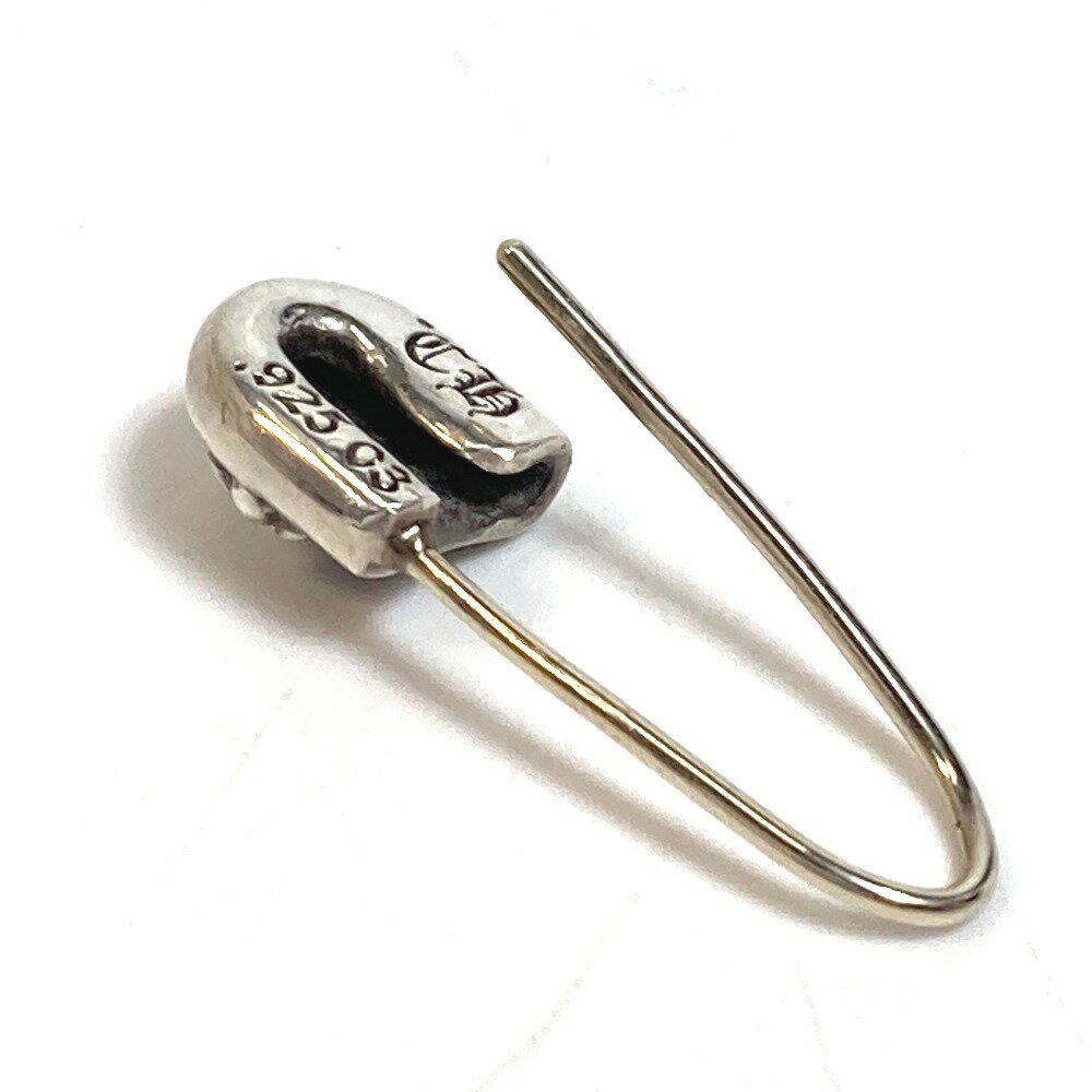 CHROME HEARTS クロムハーツ CHクロス セーフティピン ネックレス ペンダントチャーム ブローチ SV925 メンズ シルバー 【中古】