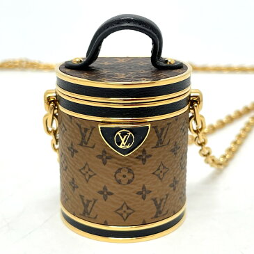 LOUIS VUITTON ルイヴィトン M80253 モノグラムリバース マイクロカンヌ ネックレス ショルダーバッグ レザー レディース ゴールド 【中古】