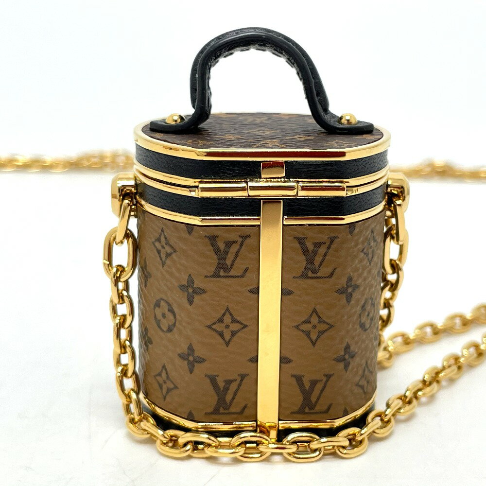 LOUIS VUITTON ルイヴィトン M80253 モノグラムリバース マイクロカンヌ ネックレス ショルダーバッグ レザー レディース ゴールド 【中古】