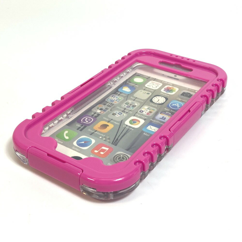 no brand ノーブランド スマホ用アクセサリ 小物 iPhone6/6S用 スマートフォンケース モバイル 防水ケース カバー iPhoneケース プラスチック /シリコン ユニセックス ピンク 未使用 【中古】