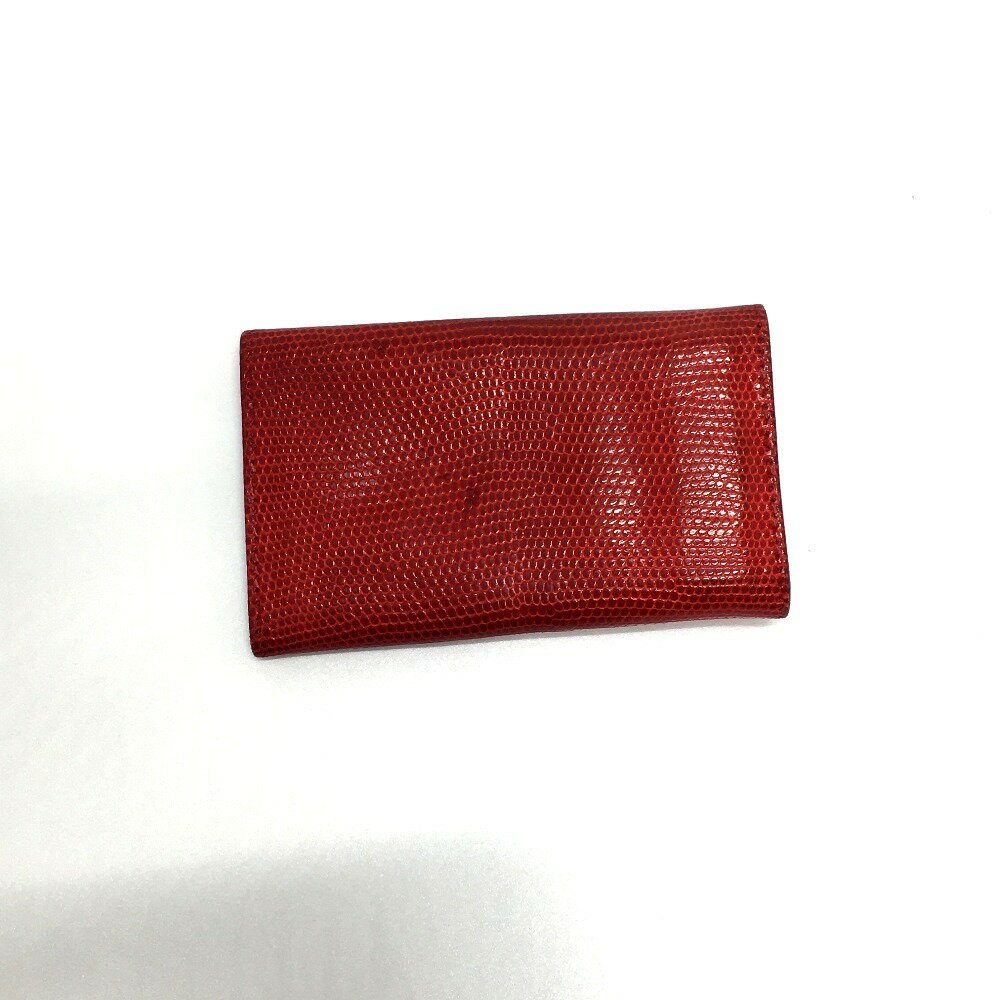 HERMES エルメス セリエ エテュイクレ6 ポティロン 6連 キーケース リザード レディース レッド 【中古】 2