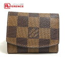 LOUIS VUITTON ルイヴィトン M64681 ダミエ カフスケース 3つ折り 小物入れ ダミエキャンバス ユニセックス エベヌ 【中古】