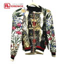 GUCCI グッチ 476247 タイガープリント ボンバージャケット 上着 アウター フローラル タグ有 ブルゾン シルク /スパンコール レディース マルチ...