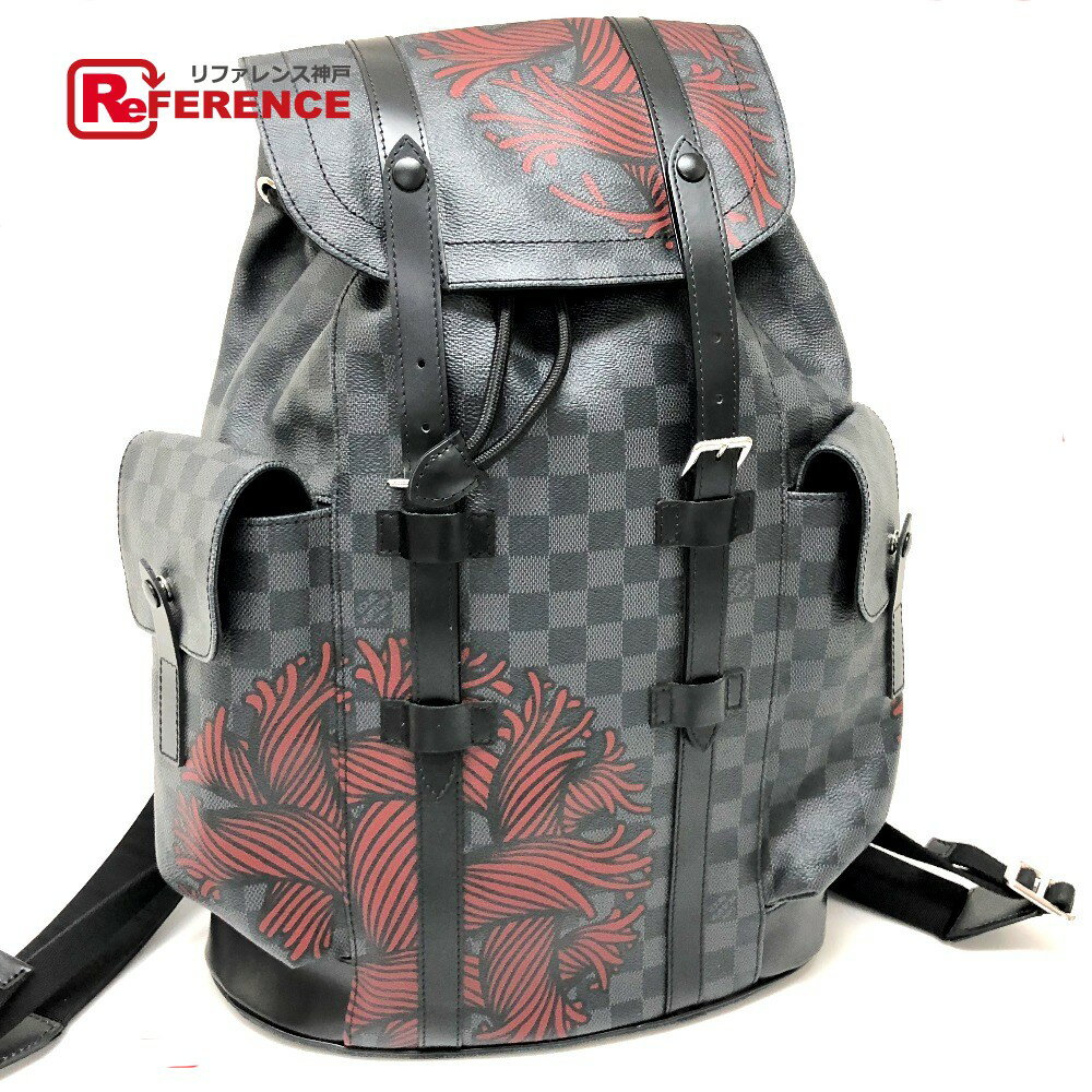 LOUIS VUITTON ルイヴィトン N41709 ダミエグラフィット クリストファーPM リュックサック リュックサック ダミエグラフィットキャンバス メンズ ブラック 【中古】のサムネイル