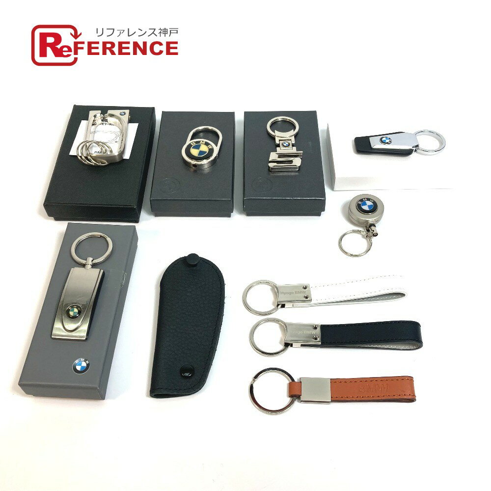 BMW ビーエムダブリュー ファッション小物 ロゴ 形状 多種 非売品 ノベルティ 11点セット キーホルダー メタル メンズ マルチカラー 未使用 【中古】