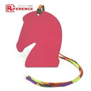 HERMES エルメス サマルカンド カバン 馬 オーナメント チャーム シェーブル /シルク レディース ローズパープル/オレンジ ピンクパープル/オレンジ 【中古】