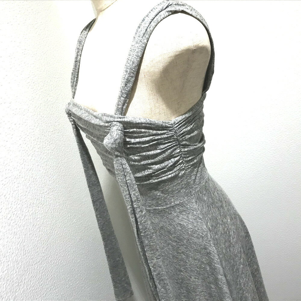 JILLSTUART ジルスチュアート 092-7162008 タイナドレープ ノースリーブ ワンピース レディース グレー 【中古】