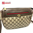 GUCCI グッチ 001115 0918 GGプラス ウェビングライン カバン ポシェット ショルダーバッグ PVC/レザー レディース オールドグッチ 【中古】