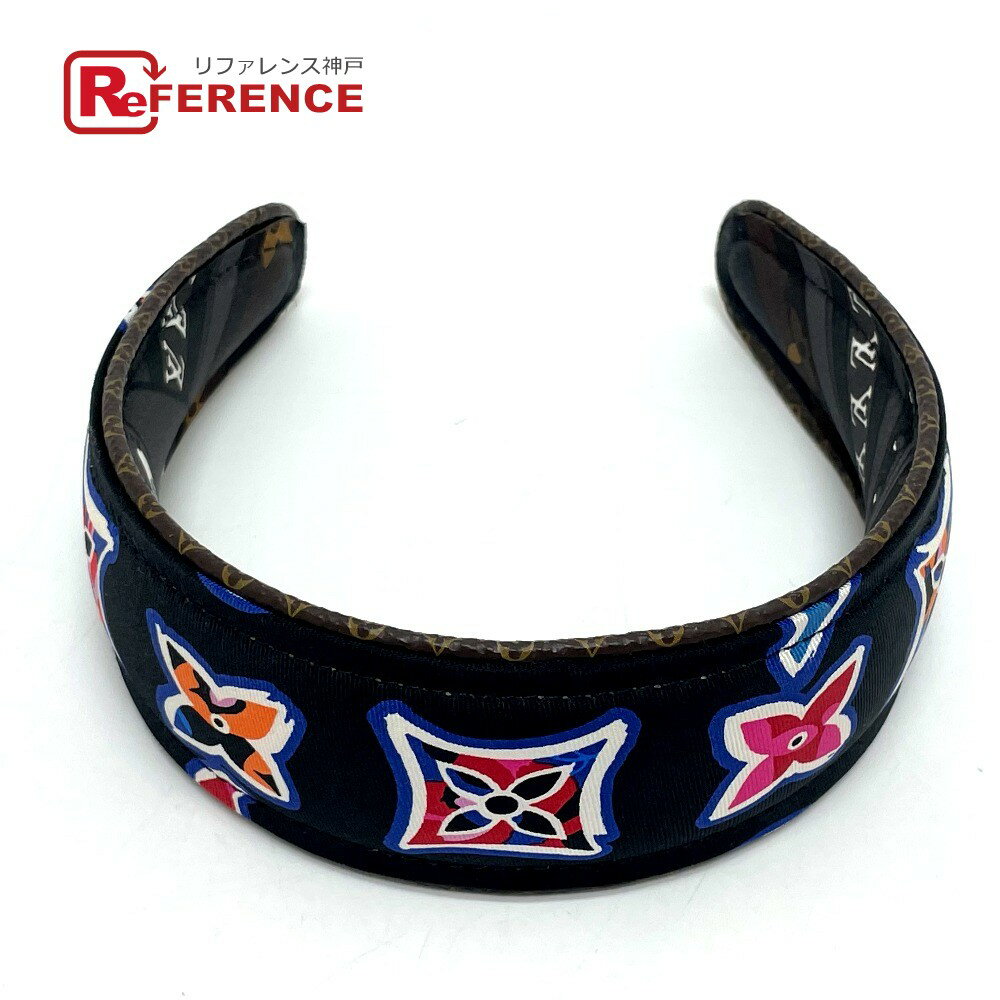 LOUIS VUITTON ルイヴィトン M76739 ヘッドバンド ビーマインドフル ヘアバンド ヘアアクセサリー カチューシャ シルク レディース ノワール ブラウン 【中古】のサムネイル