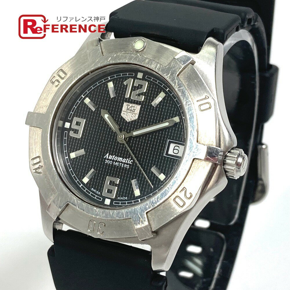 TAG HEUER タグホイヤー WN2111 エクスクルーシブ 2000 自動巻き デイト 腕時計 SS /ラバーベルト メンズ シルバー 【中古】