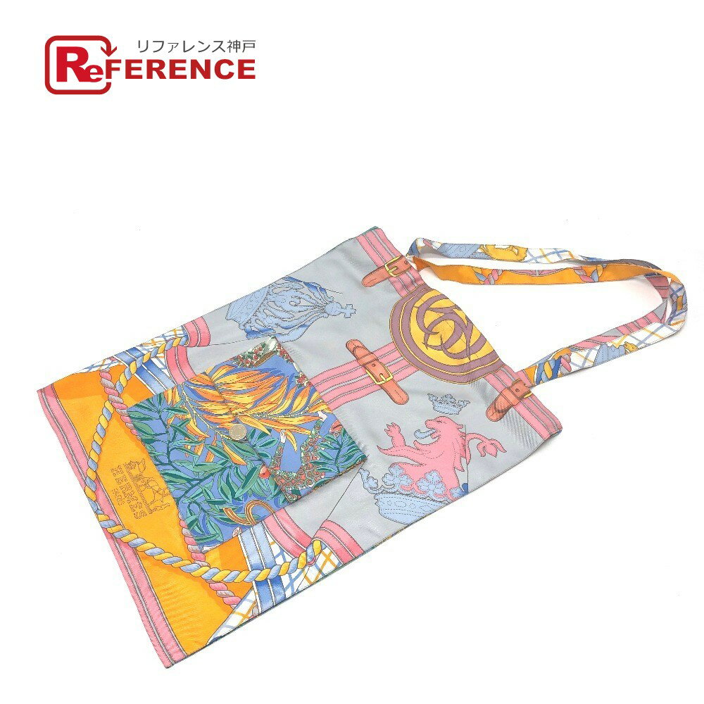 HERMES エルメス プティアッシュ プロビジョン エコバッグ トートバッグ シルク100% レディース マルチカラー 【中古】のサムネイル