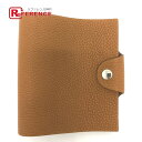 HERMES エルメス ユリスミニ メモ帳 ステーショナリー 手帳カバー トゴ レディース ブラウン 新品同様 【中古】(3)