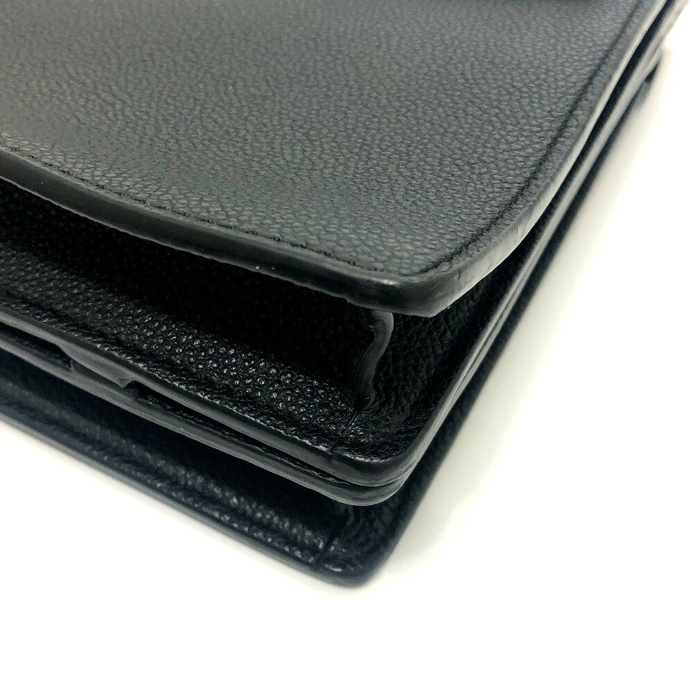 BURBERRY バーバリー スクエア型 ハンドバッグ カバン スモール タイトルバッグ レザー ユニセックス ブラック 中古 reference-11140028 ブランドショップ リファレンス サンプル画像3