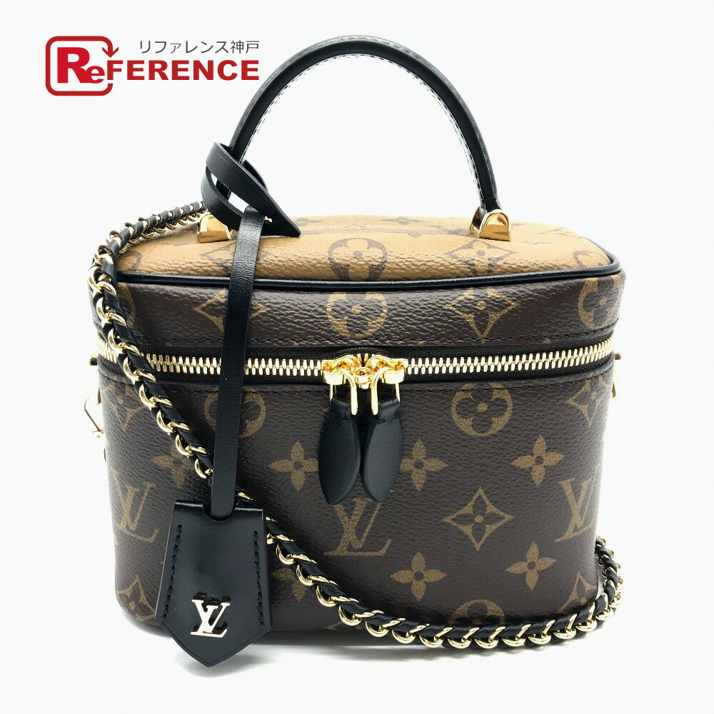 LOUIS VUITTON ルイヴィトン M45165 モノグラムリバース ヴァニティ NV PM 2WAY ショルダーバッグ モノグラムキャンバス レディース ブラウン×ブラック 未使用 【中古】のサムネイル