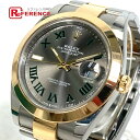 ROLEX ロレックス 126303 デイトジャスト41 スレート 自動巻き 腕時計 SS/YG メンズ シルバー×ゴールド 新品同様 【中古】