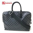 LOUIS VUITTON ルイヴィトン N48224 ダミエ・グラフィット ポルト・ドキュマン・ジュール カバン 2WAY ビジネスバッグ ダミエグラフィットキャンバス メンズ ブラック 【中古】