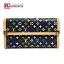 LOUIS VUITTON ルイヴィトン M92658 モノグラムマルチカラー ポルトフォイユ インターナショナル 長財布 モノグラムマルチカラーキャンバス レディース ノワール ブラック 【中古】