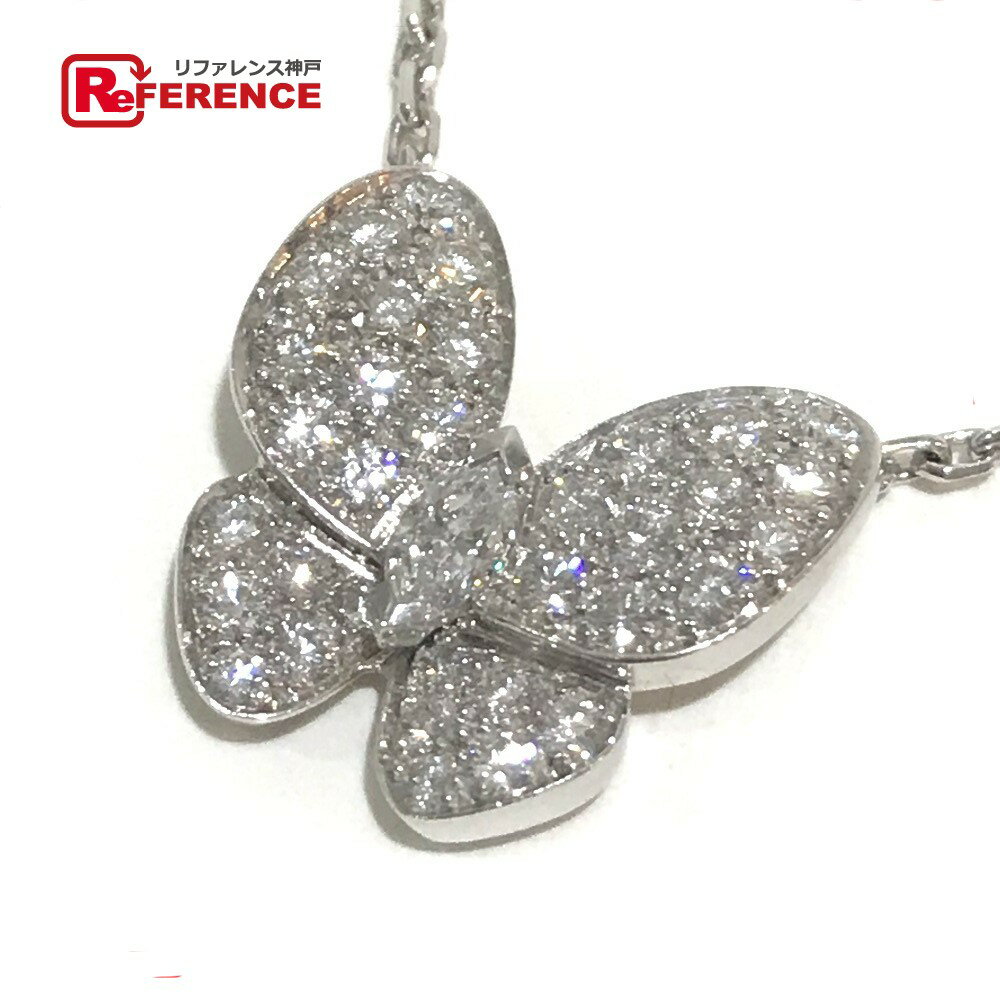Van Cleef & Arpels ヴァンクリーフ＆アーペル VCARN8Q600 フルダイヤ ドゥ パピヨン ネックレス K18WG /ダイヤモンド レディース ホワイトゴールド 【中古】のサムネイル