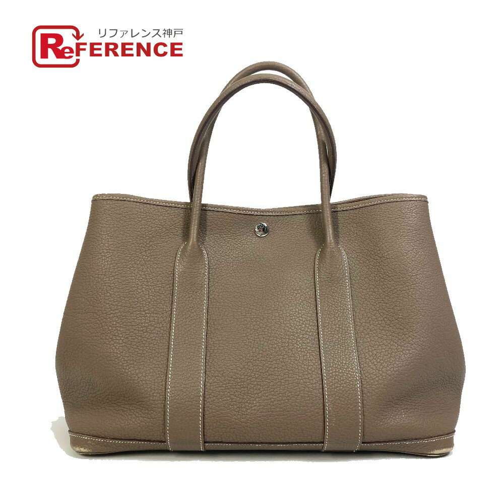 HERMES エルメス ガーデンパーティPM トートバッグ ネゴンダ レディース エトゥープ ブラウン 【中古】のサムネイル