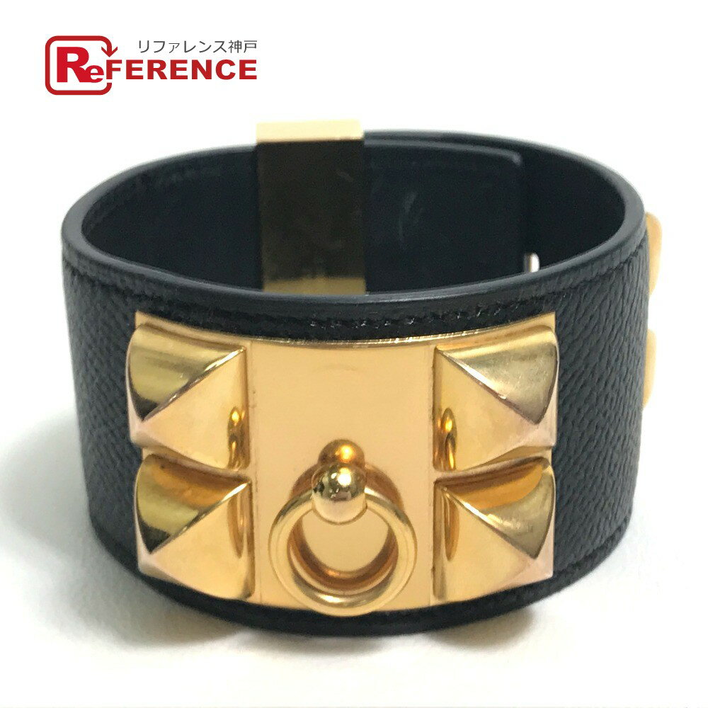 HERMES エルメス メドール コリエドシアン アクセサリー バングル ヴォーエプソン レディース ブラック 【中古】のサムネイル