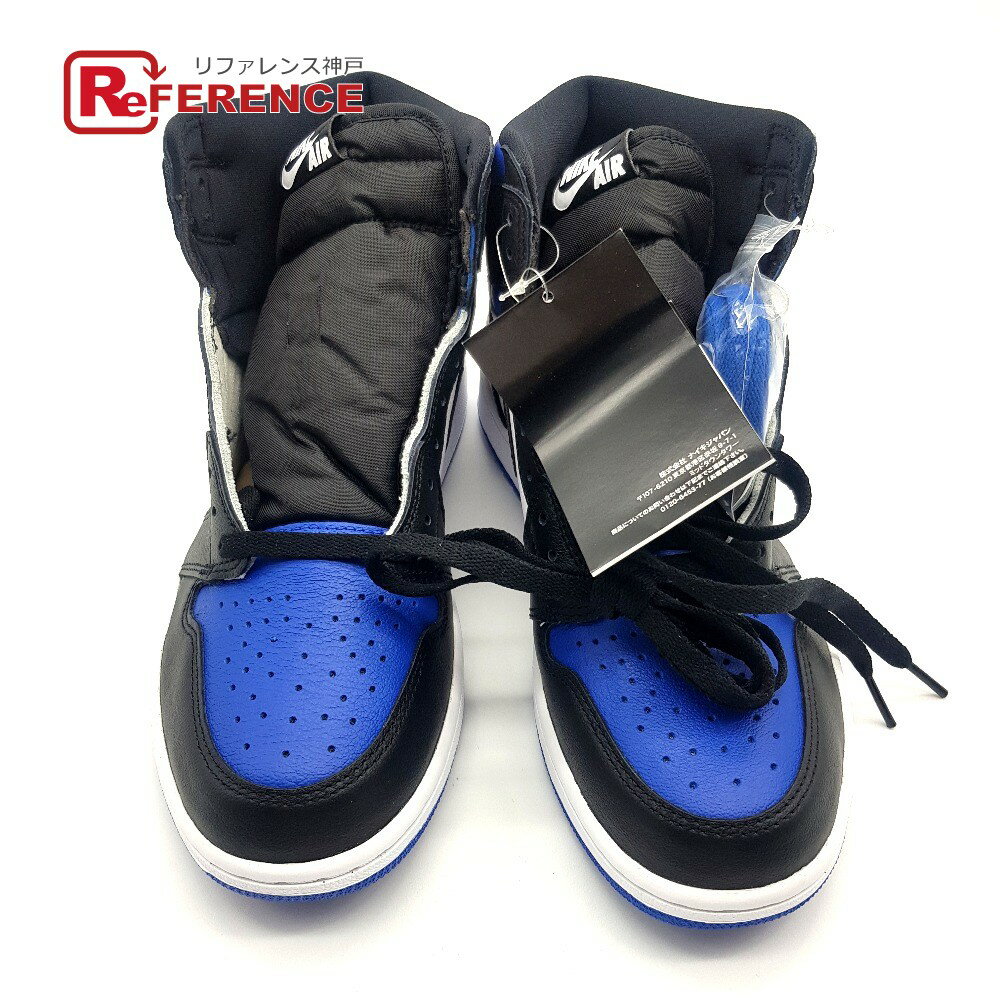 NIKE ナイキ 555088-041 AIR JORDAN 1 RETRO HIGH OG ROYAL TOE エアジョーダン 1 スニーカー メンズ ブラック×ブルー×ホワイト 未使用 【中古】