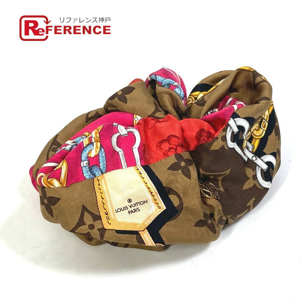 LOUIS VUITTON ルイヴィトン M76954 モノグラム トロシュー ヘアアクセサリー シュシュ シルク レディース マルチカラー 【中古】のサムネイル