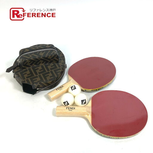 FENDI フェンディ 7AS070AJJ4F1HR8 ズッカ ロゴ 卓球 ブラウンファブリック ピンポン ラケットケース ラケット&ボール3点 フルセット 雑貨 ラバー ユニセックス ブラウン 未使用 【中古】 FENDI フェンディ 7AS070AJJ4F1HR8 ズッカ ロゴ 卓球 ブラウンファブリック ピンポン ラケットケース ラケット&ボール3点 フルセット 雑貨 ラバー ユニセックス ブラウン 未使用 【中古】