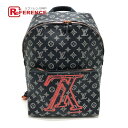 LOUIS VUITTON ルイヴィトン M43676 モノグラムインク アップサイドダウン アポロ バックパック ロゴ リュックサック モノグラムキャンバス メンズ ブルー 【中古】