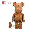 MCM エムシーエム ヴィセトス ベアブリック BE@RBRICK 100%&400% 2体セット フィギュア 人形 ぬいぐるみ オブジェ プラスチック メンズ...