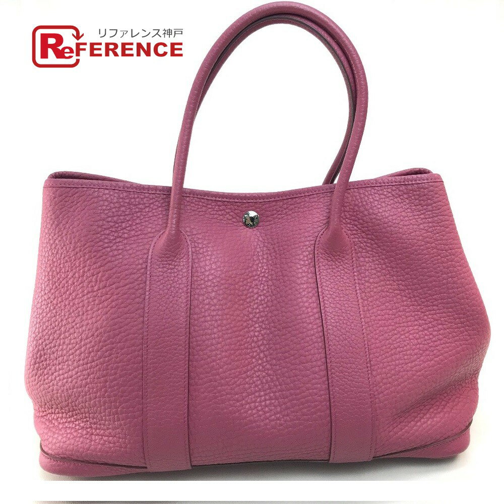 HERMES エルメス ガーデンパーティPM カバン ハンドバッグ トートバッグ ネゴンダ レディース トスカ パープル 【中古】のサムネイル