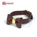LOUIS VUITTON ルイヴィトン M6617F モノグラムヴェルニ ブラスレ フェイヴァリット リボン アクセサリー ブレスレット モノグラムヴェルニ レディース アマラント パープル 【中古】