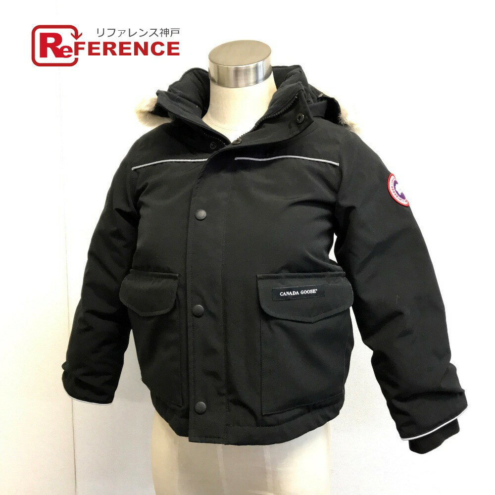 CANADA GOOSE カナダグース JASPER ジャスパー アウター ダウンジャケット ポリエステル /ウール キッズ ブラック 【中古】