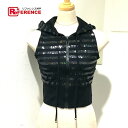 CHANEL シャネル 19C ジップアップ フード付き アパレル ベスト スパンコール レディース ブラック 新品同様 【中古】
