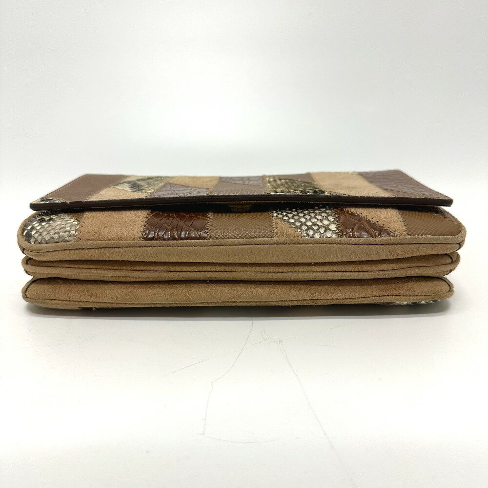 PRADA プラダ 1BD009 ロゴ チェーン カバン ショルダーバッグ スエード レディース...