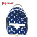 LOUIS VUITTON ルイヴィトン M46207 モノグラムジャカード パームスプリングス ミニ バックパック リュックサック ジャガード レディース ブ...