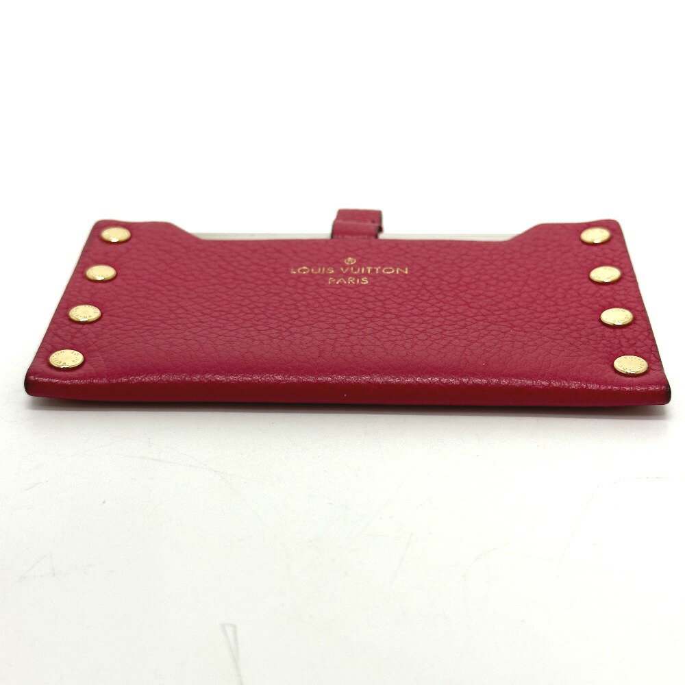 LOUIS VUITTON ルイヴィトン M61479 小物 エテュイミロワール ミラー 鏡 レザー レディース ピンク 【中古】