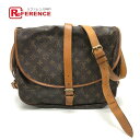 LOUIS VUITTON ルイヴィトン M42256 モノグラム ソミュール30 カバン 斜め掛け ショルダーバッグ モノグラムキャンバス レディース ブラウ...