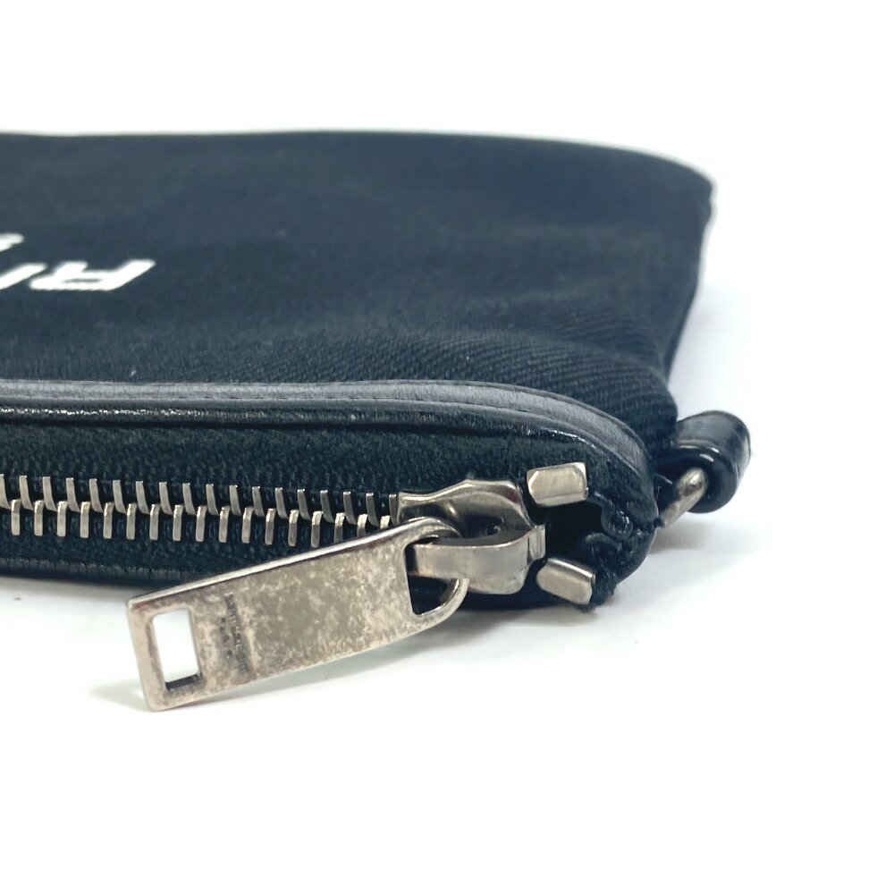 SAINT LAURENT PARIS サンローランパリ 581369 RIVE GAUCHE リヴゴーシュ ポーチ カバン バイカラー クラッチバッグ キャンバス/レザー メンズ ブラック 【中古】
