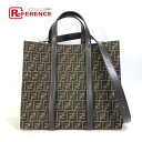 FENDI フェンディ 7VA390 斜め掛け ズッカ ショッピングバッグ 2WAY ショルダーバッグ ハンドバッグ トートバッグ キャンバス/レザー メンズ ...