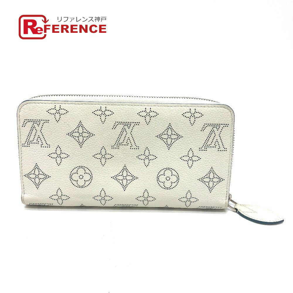 LOUIS VUITTON ルイヴィトン M69215 モノグラムマヒナ ジッピーウォレット ラウンドファスナー 長財布 モノグラムマヒナ レディース スノー ブルーオラージュ ホワイト 新品同様 【中古】