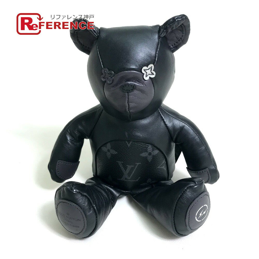 LOUIS VUITTON ルイヴィトン GI0184 モノグラムエクリプス 藤原ヒロシ ドゥドゥルイ フラグメント テディベア ぬいぐるみ 人形 オブジェ モ...