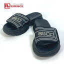 GUCCI グッチ 574985 ロゴ シャワーサンダル スライドサンダル サンダル ラバー メンズ ブラック 【中古】