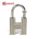 HERMES エルメス Hモチーフ 新世紀の第一歩 2000年限定 H カデナ パドロック ペンダントトップ メタル レディース シルバー 【中古】(4)