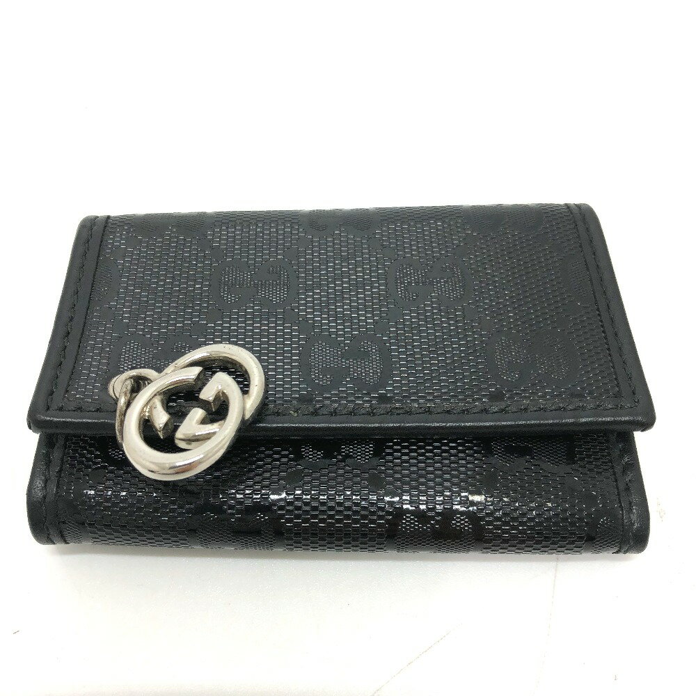 GUCCI グッチ 212111 GGインプリメ 6連 GG/ロゴ 鍵 キーケース GGインプリメ メンズ ブラック 【中古】 2