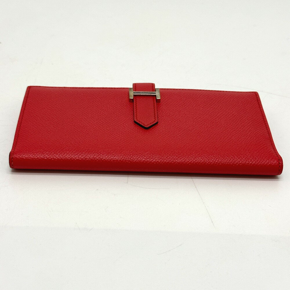 HERMES エルメス H金具 ベアンスフレ 2つ折り ロングウォレット 長財布 エプソン ...