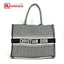 Dior ディオール M1296ZTQT_M911 千鳥格子 ブックトート ミディアム ロゴ カバン ショルダーバッグ 肩掛け トートバッグ キャンバス レディ...